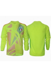 Fotbalové Dres Itálie Brankářské Domácí Oblečení ME 2024 Dlouhý Rukáv